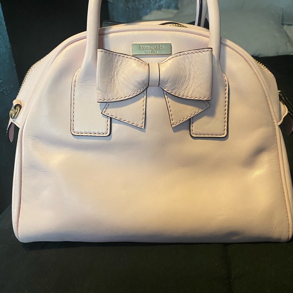 Kate Spade Pink Textured Leather Satchel